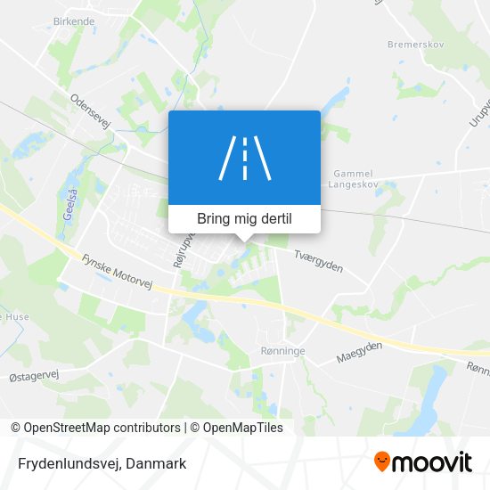 Frydenlundsvej kort