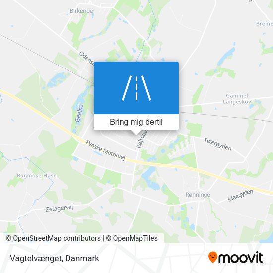 Vagtelvænget kort