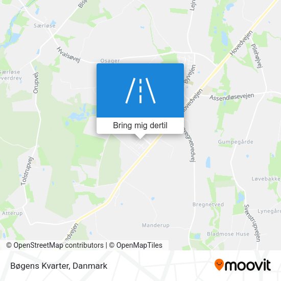 Bøgens Kvarter kort