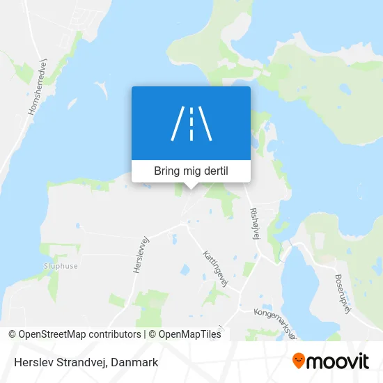Herslev Strandvej kort
