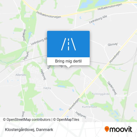 Klostergårdsvej kort