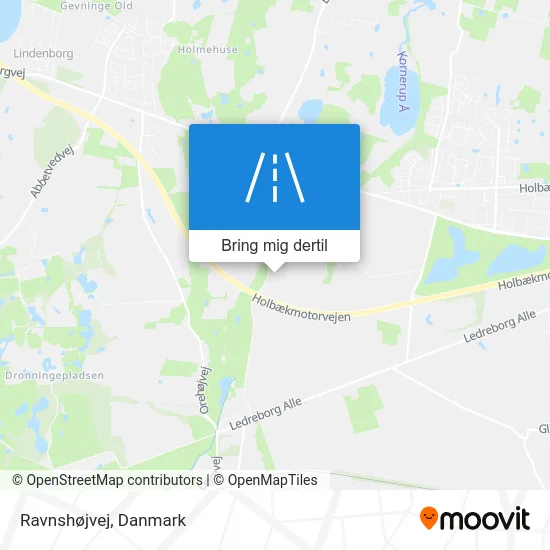 Ravnshøjvej kort