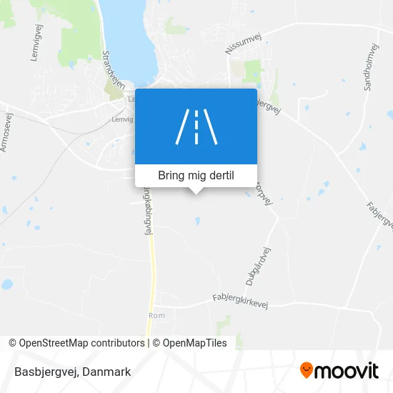 Basbjergvej kort