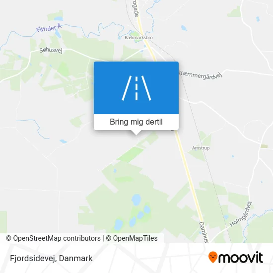 Fjordsidevej kort