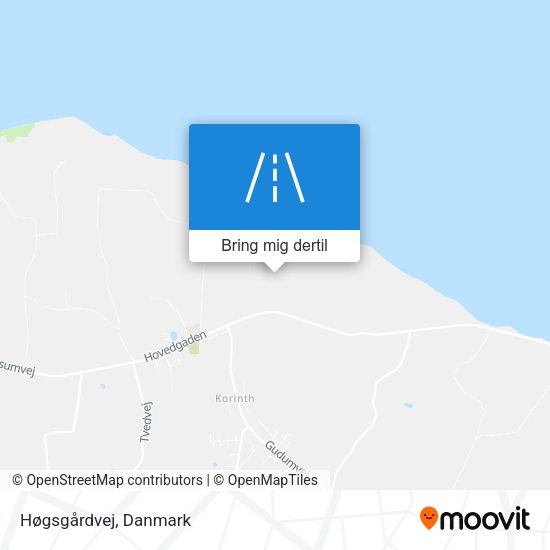 Høgsgårdvej kort