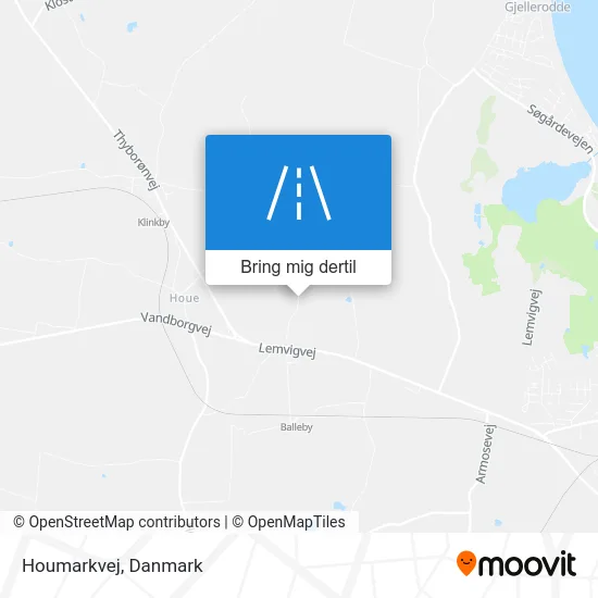 Houmarkvej kort
