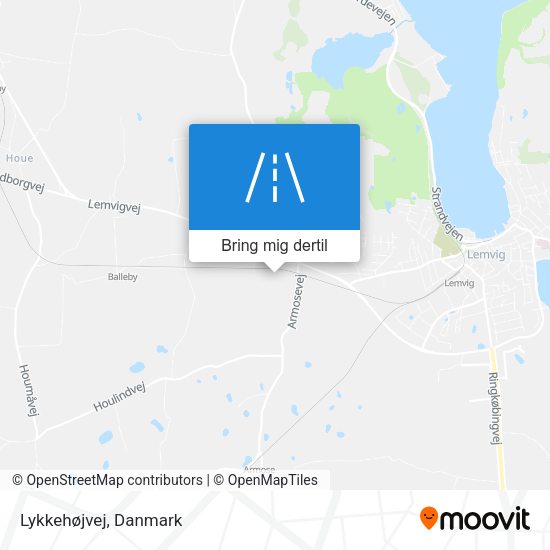 Lykkehøjvej kort