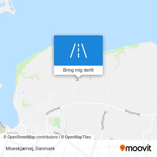 Moeskjærvej kort