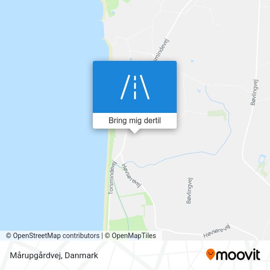 Mårupgårdvej kort