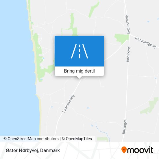 Øster Nørbyvej kort