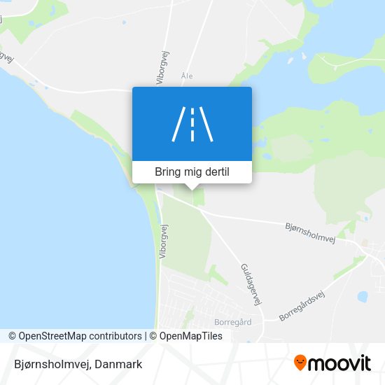 Bjørnsholmvej kort