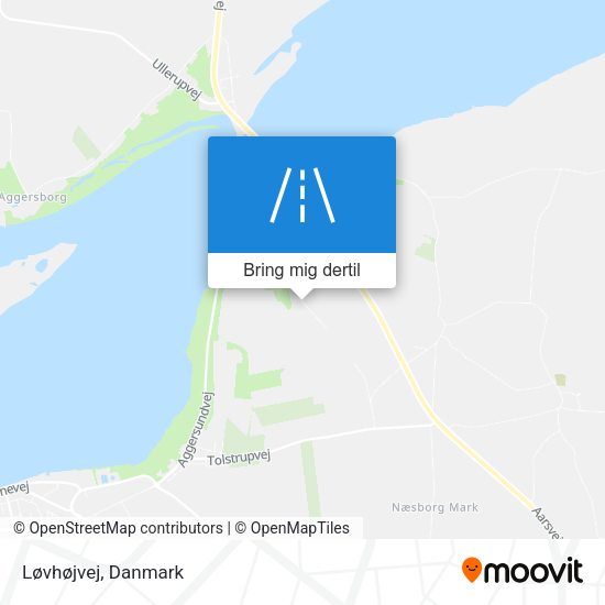 Løvhøjvej kort