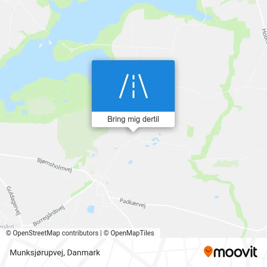 Munksjørupvej kort