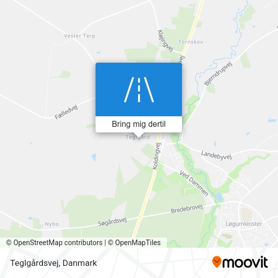 Teglgårdsvej kort