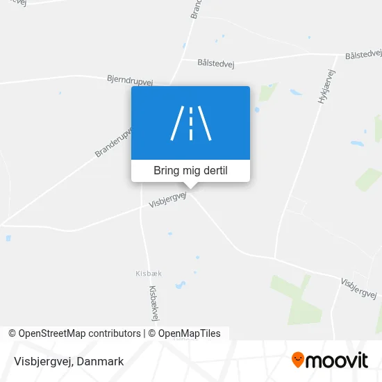 Visbjergvej kort