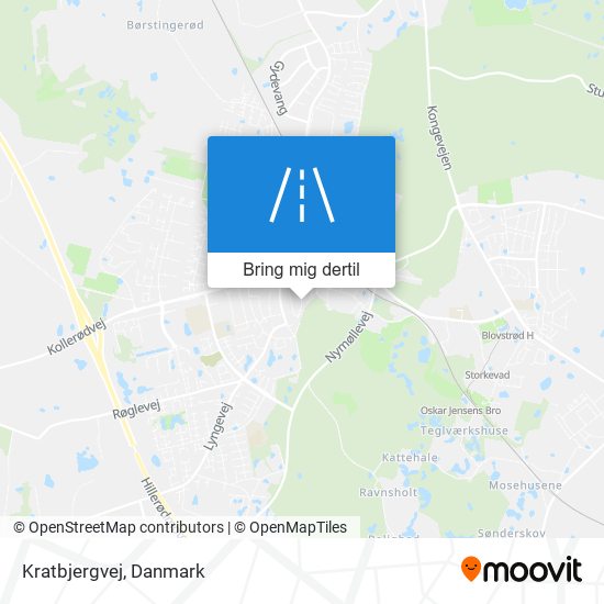 Kratbjergvej kort