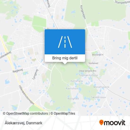 Ålekærsvej kort