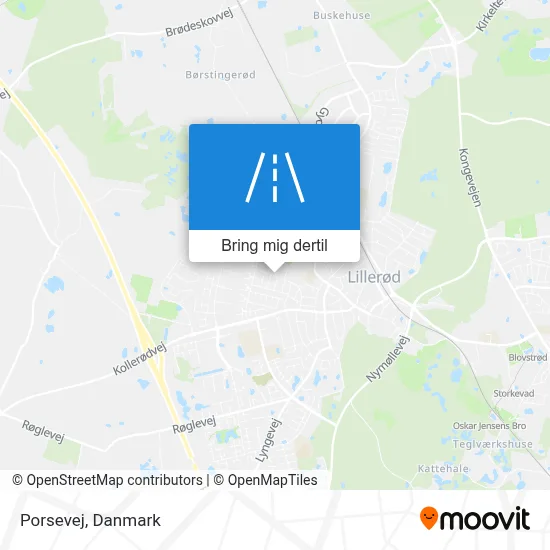 Porsevej kort