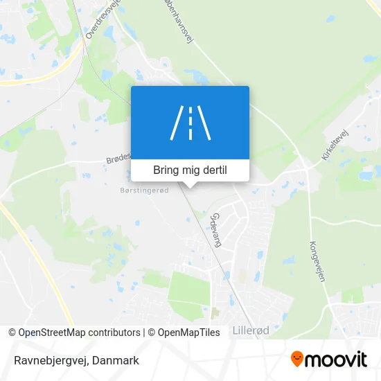 Ravnebjergvej kort