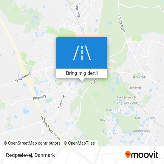 Rødpælevej kort