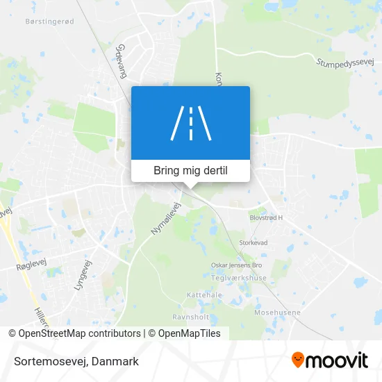 Sortemosevej kort