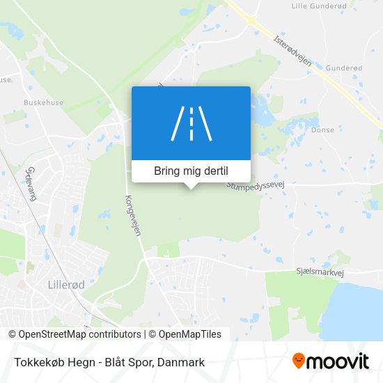 Tokkekøb Hegn - Blåt Spor kort