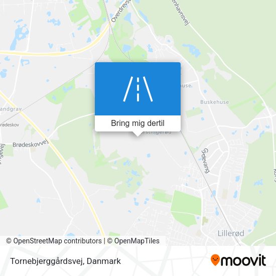 Tornebjerggårdsvej kort