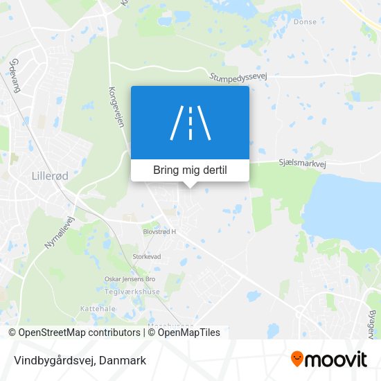 Vindbygårdsvej kort