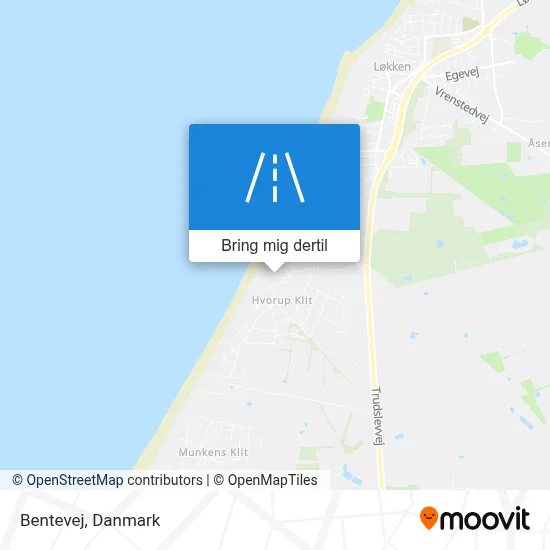 Bentevej kort