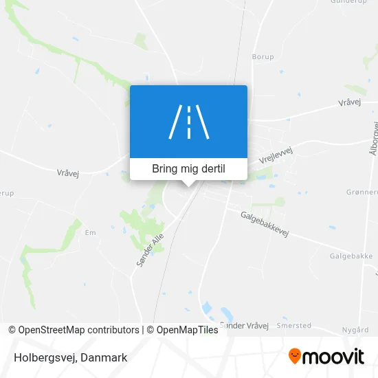 Holbergsvej kort