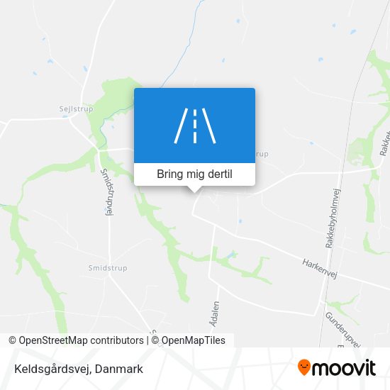 Keldsgårdsvej kort