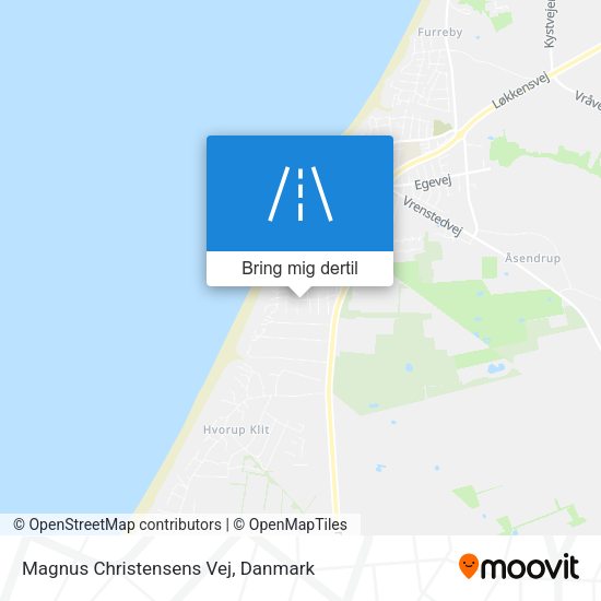 Magnus Christensens Vej kort