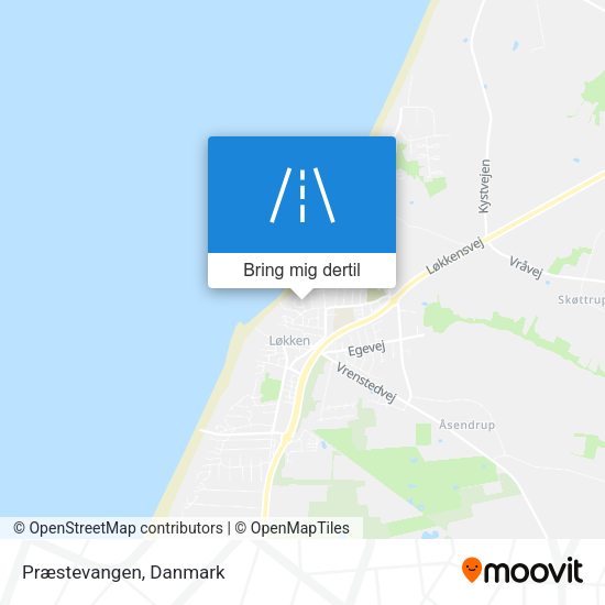 Præstevangen kort