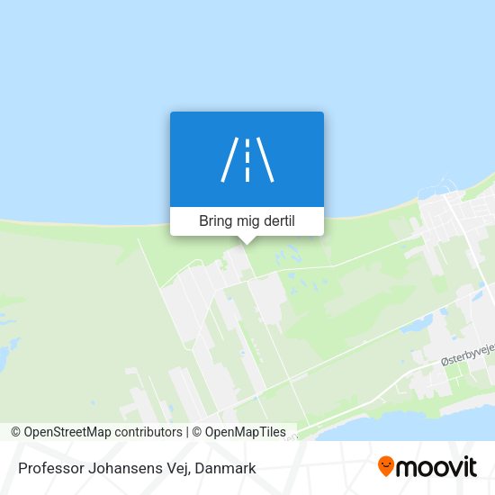 Professor Johansens Vej kort