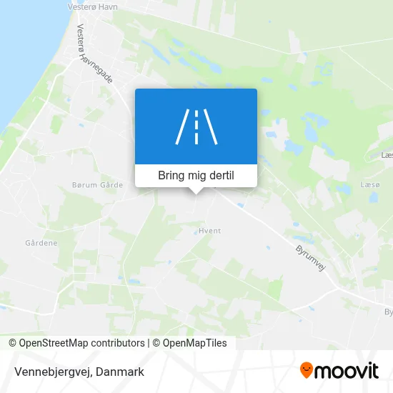 Vennebjergvej kort