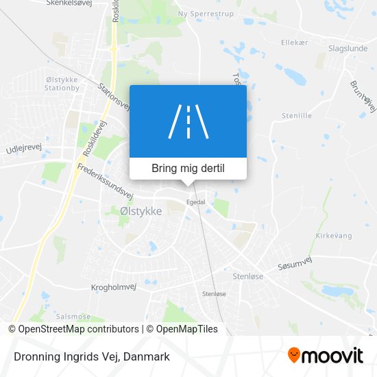Dronning Ingrids Vej kort