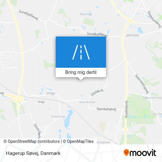 Hagerup Søvej kort