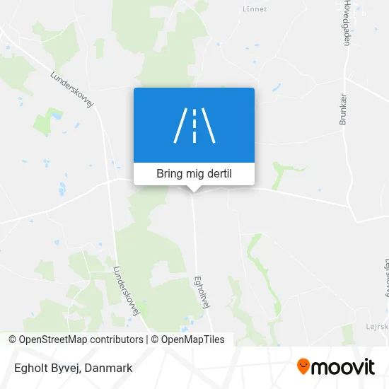 Egholt Byvej kort