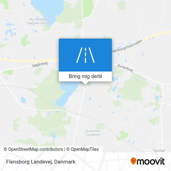 Flensborg Landevej kort