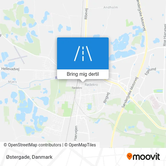 Østergade kort