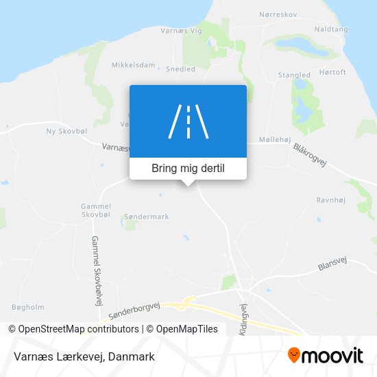Varnæs Lærkevej kort