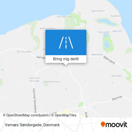 Varnæs Søndergade kort