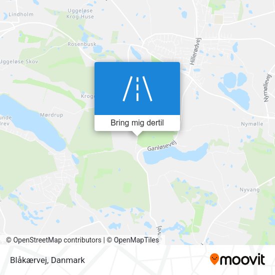 Blåkærvej kort