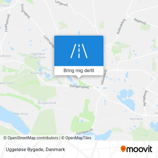 Uggeløse Bygade kort