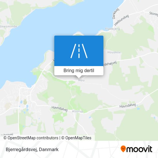 Bjerregårdsvej kort
