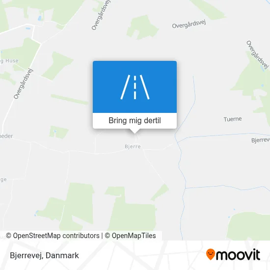 Bjerrevej kort