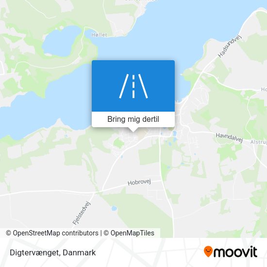 Digtervænget kort
