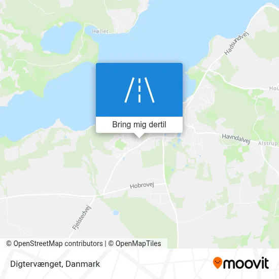 Digtervænget kort