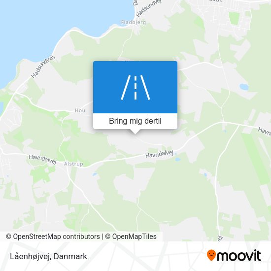Låenhøjvej kort