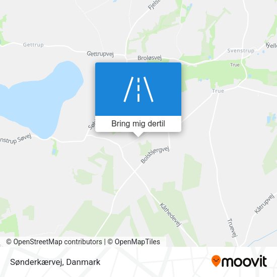 Sønderkærvej kort